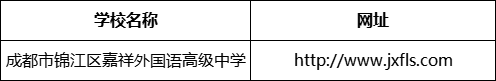 成都市錦江區(qū)嘉祥外國語高級中學(xué)網(wǎng)址是什么？