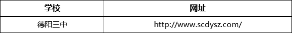 德陽市德陽三中網址是什么？