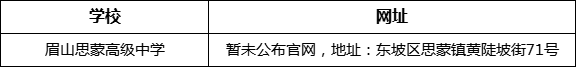 眉山市眉山思蒙高級中學網(wǎng)址是什么？