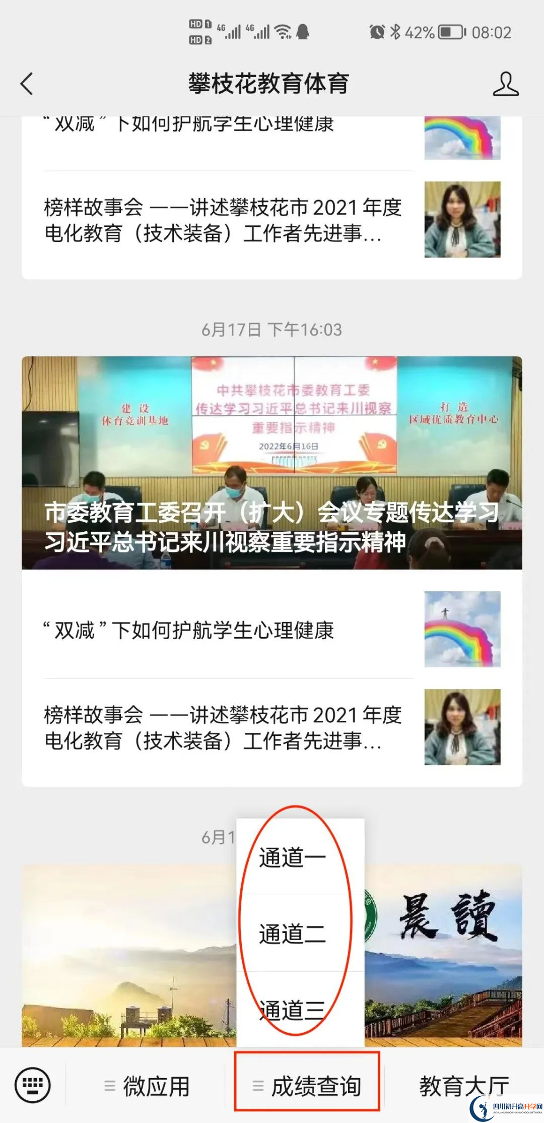 2023年攀枝花市中考體育成績查詢?nèi)肟? title=