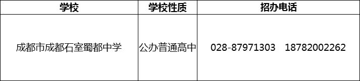 2024年成都市成都石室蜀都中學(xué)招辦電話是多少？