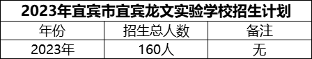 2024年宜賓市宜賓龍文實(shí)驗學(xué)校招生計劃是多少？