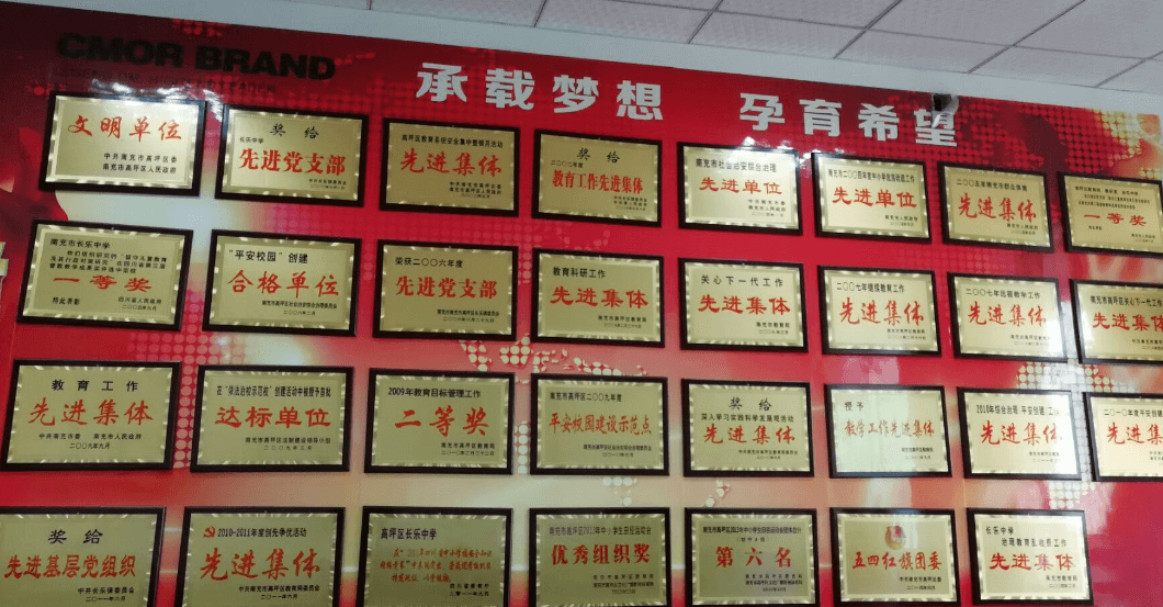 南充市長(zhǎng)樂(lè)中學(xué)部分榮譽(yù)展示