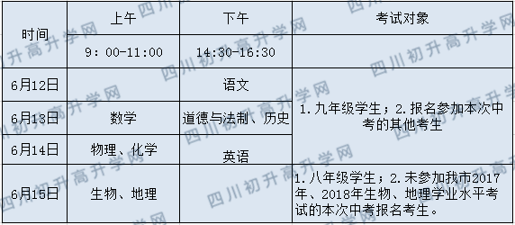 2020年廣安中考時(shí)間是多久，會(huì)改變嗎？