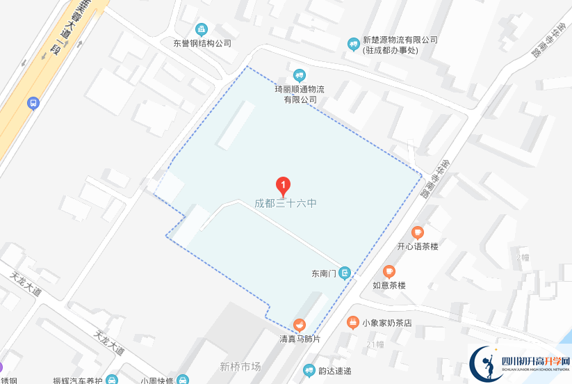 成都市第三十六中學(xué)校地址在哪里？