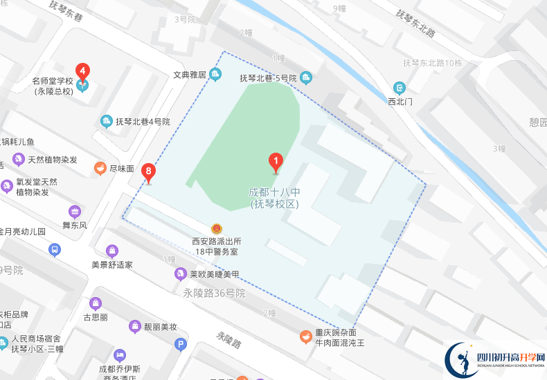 成都十八中學(xué)校地址在哪里？